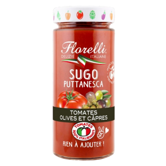 Sauce tomate puttanesca FLORELLI 290g