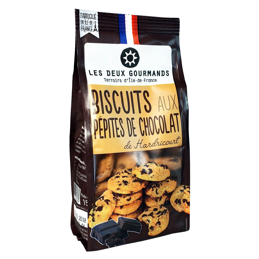 Biscuits aux pépites de chocolat LES DEUX GOURMANDS, 150g