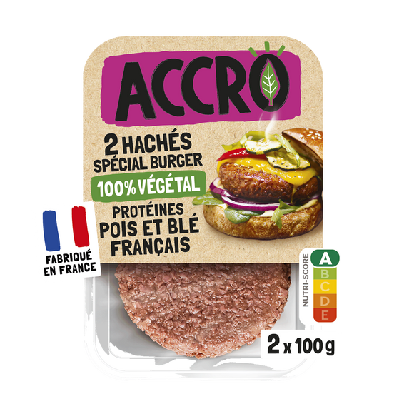 Haché spécial burget 100% végétal ACCRO 2x100g 200g