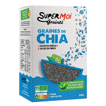 Graines chia bio SUPER ME 250g