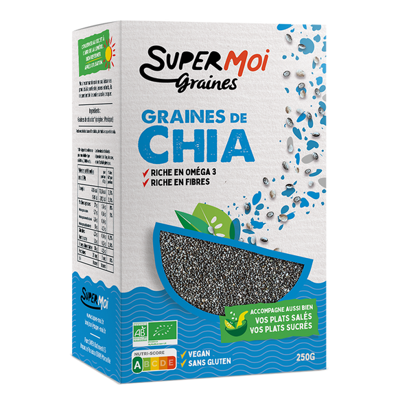 Graines chia bio SUPER ME 250g