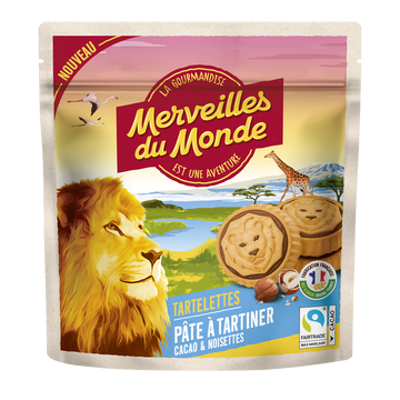 Tartelettes rondes cacao & noisettes MERVEILLES DU MONDE, 180g