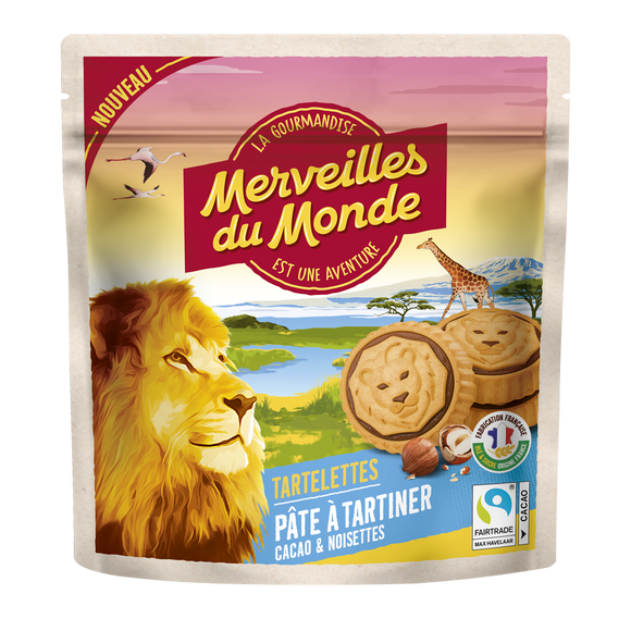 Tartelettes rondes cacao & noisettes MERVEILLES DU MONDE, 180g