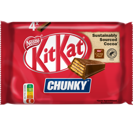 Barres de chocolat au lait Chunky KITKAT - 4 barres de 40g