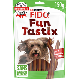 Friandises pour chien FUNTASTIX Goût Bacon et Fromage FIDO - 150g