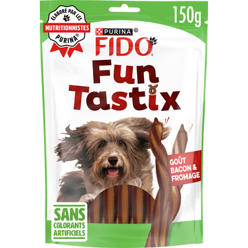 Friandises pour chien FUNTASTIX Goût Bacon et Fromage FIDO - 150g