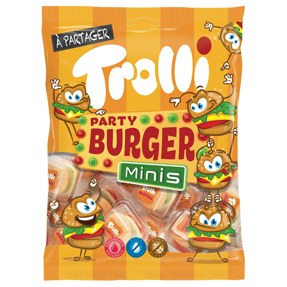 Bonbons Burger party, TROLLI, sachet 100g