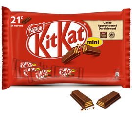 Barres de chocolat au lait mini KITKAT - Sachet de 350g