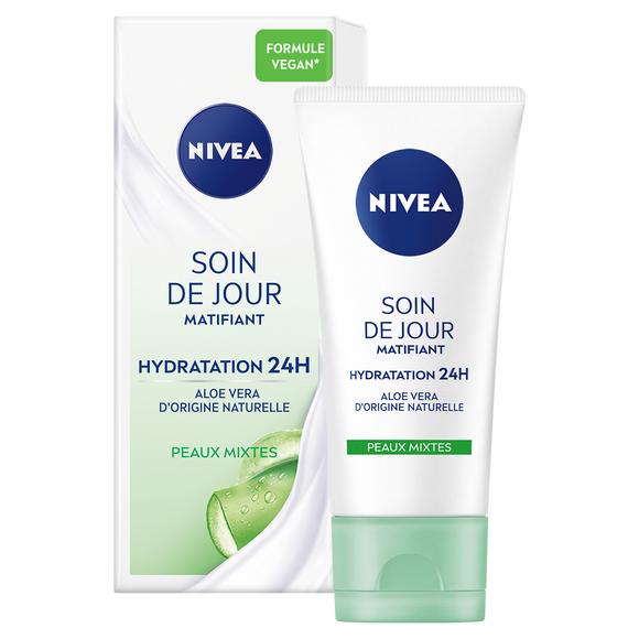 Soin de jour matifiant pour le visage pour peaux mixtes et grasses SPF15 NIVEA, 50ml