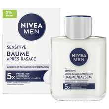 Baume après-rasage peaux sensibles NIVEA FOR MEN, flacon 100ml