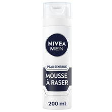 Mousse à raser Sensitive NIVEA FOR MEN, 200ml
