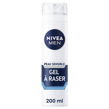 Gel à raser extra doux Sensitive NIVEA FOR MEN, 200ml