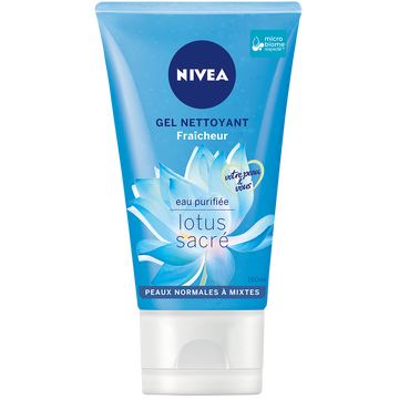 Gel moussant fraîcheur pour peaux normales à mixtes NIVEA VISAGE, 150ml
