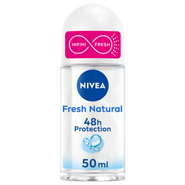 Déodorant pour femme fresh natural 0% aluminium NIVEA, bille de 50ml