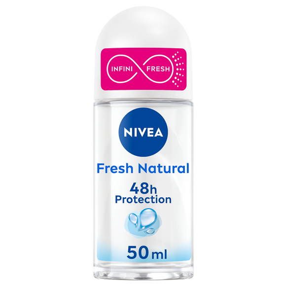 Déodorant pour femme fresh natural 0% aluminium NIVEA, bille de 50ml