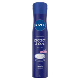 Déodorant protect & care 48 heures NIVEA, atomiseur de 200ml