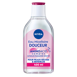 Démaquillant pour le visage micellaire 0% pour peaux sèches et sensibles NIVEA, 400ml