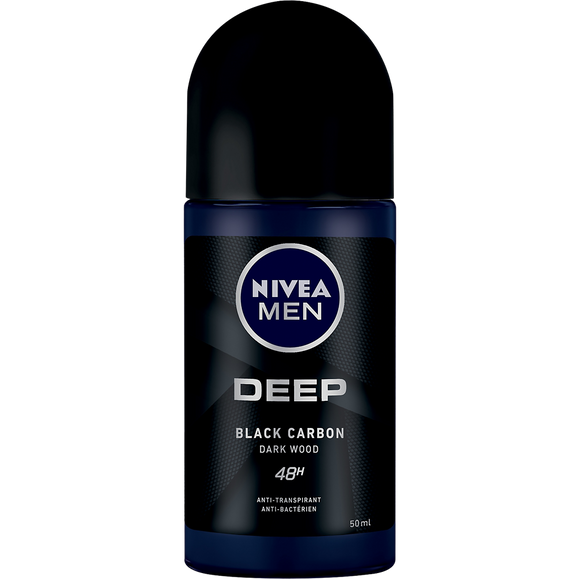 Déodorant Homme deep for men 48h anti transpirant NIVEA, 50ml