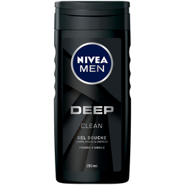 Gel douche homme deep NIVEA Bath Care, 250ml