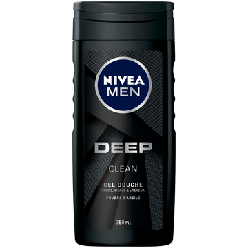 Gel douche homme deep NIVEA Bath Care, 250ml