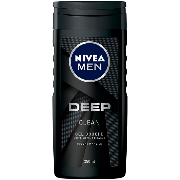 Gel douche homme deep NIVEA Bath Care, 250ml