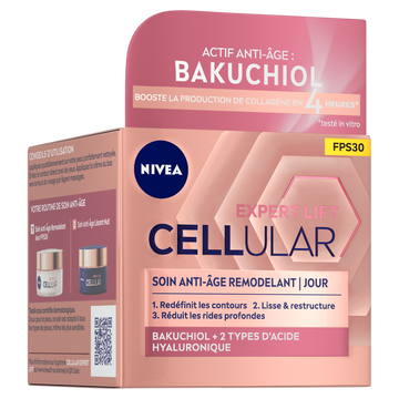 Soin visage de jour hyaluron cellular filler + elasticité NIVEA, pot de 50ml