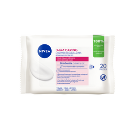 Lingettes démaquillante peaux sèches NIVEA visage sachet x20