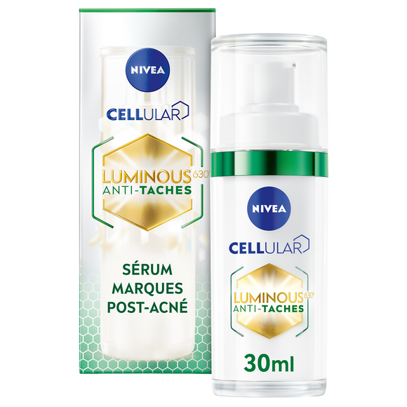 Cellular luminous sérum marques post-acné perfecteur de peau visage NIVEA 30ml