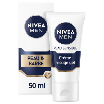 Gel Visage & barbe peau sensible Camomille NIVEA 50ml
