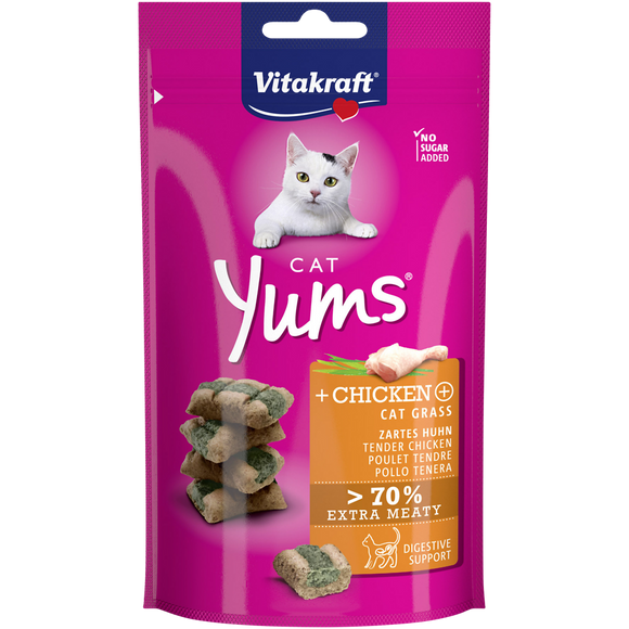 Cat Yums poulet+Cat Gras VITAKRAFT 40g
