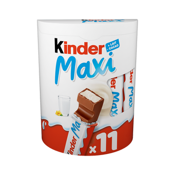 Barre chocolatée KINDER maxi, x11 barres 231g