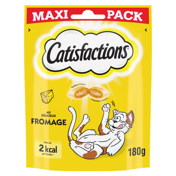 Friandises chat au fromage CATISFACTIONS - 180g