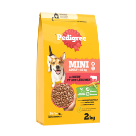 Croquettes petit chien au boeuf et aux légumes PEDIGREE - 2kg