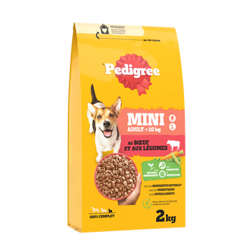 Croquettes petit chien au boeuf et aux légumes PEDIGREE - 2kg