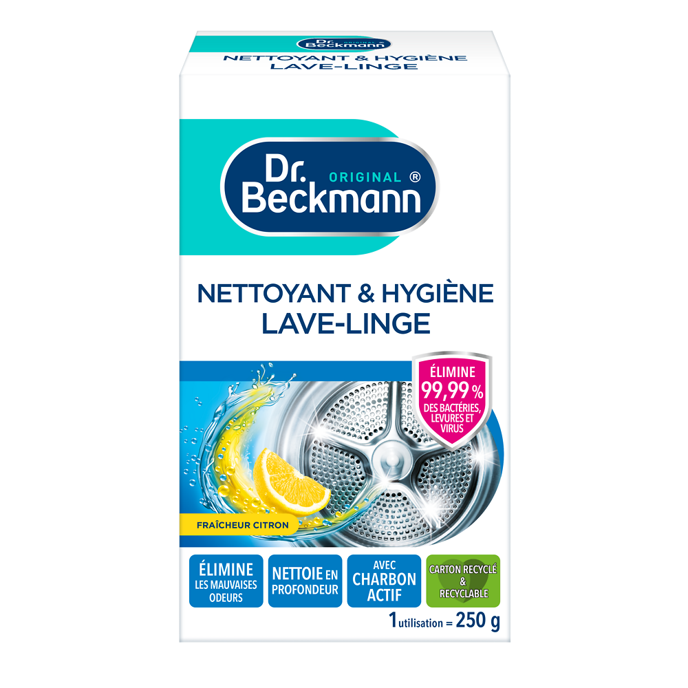 Nettoyant poudre hygiène lave-linge DR BECKMANN, boîte de 250g
