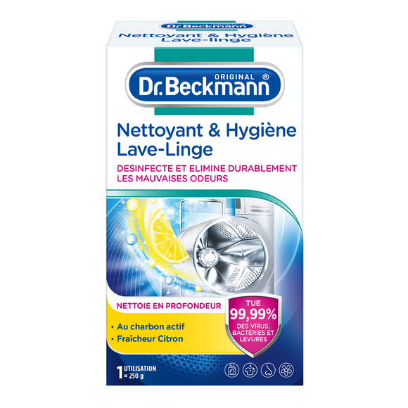 Nettoyant poudre hygiène lave-linge DR BECKMANN, boîte de 250g