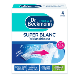 Reblanchisseur super blanc DR BERCKMANN, 4 sachets