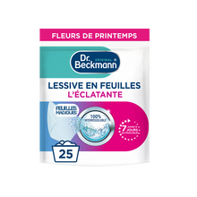 DR. BECKMANN - Lessive en feuilles - Fleurs de Printemps - 25 lavages