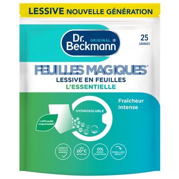 Lessive en feuilles essentielle DR BECKMANN x25 lavages