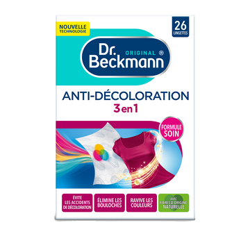 Lingettes anti-décoloration 3 en 1 DR BECKMANN, x26