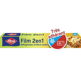Film alimentaire 2 en 1 ALBAL, 20m