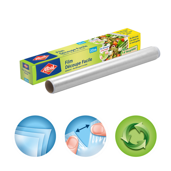 Film alimentaire découpe facile ALBAL, 20m