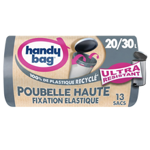 Sac poubelle haut fixation élastique HANDY BAG 20/30l x13