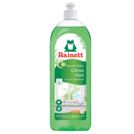 Liquide vaisselle écologique parfum citron vert RAINETT, 750ml