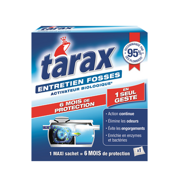 Activateur microbilles pour fosses septiques efficace 6 mois TARAX, 200g