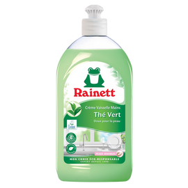 Liquide vaisselle écologique crème thé vert RAINETT, 500ml