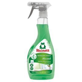 Nettoyant vitre RAINETT ecolab.alcool spray eco-concu 500ml