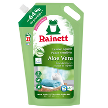 RAINETT - Lessive liquide - Hypoallergénique - Aloe Vera - 32 lavages- 1.6 l