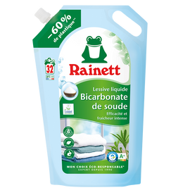 Lessive liquide ecolabel bicarbonate RAINETT 1,6l 32 lavages
