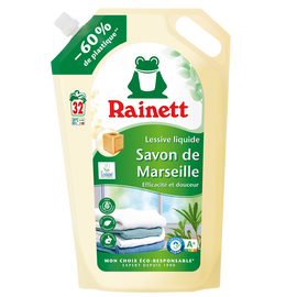 Lessive liquide savon de Marseille ecolabel RAINETT 1,6l 32 lavages